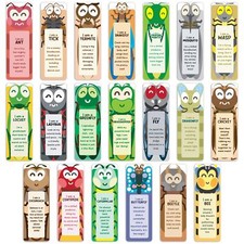 100 Pack Bookmarks for Kids   Bulk Reading Rewards with Fun Facts   Cute Clas...