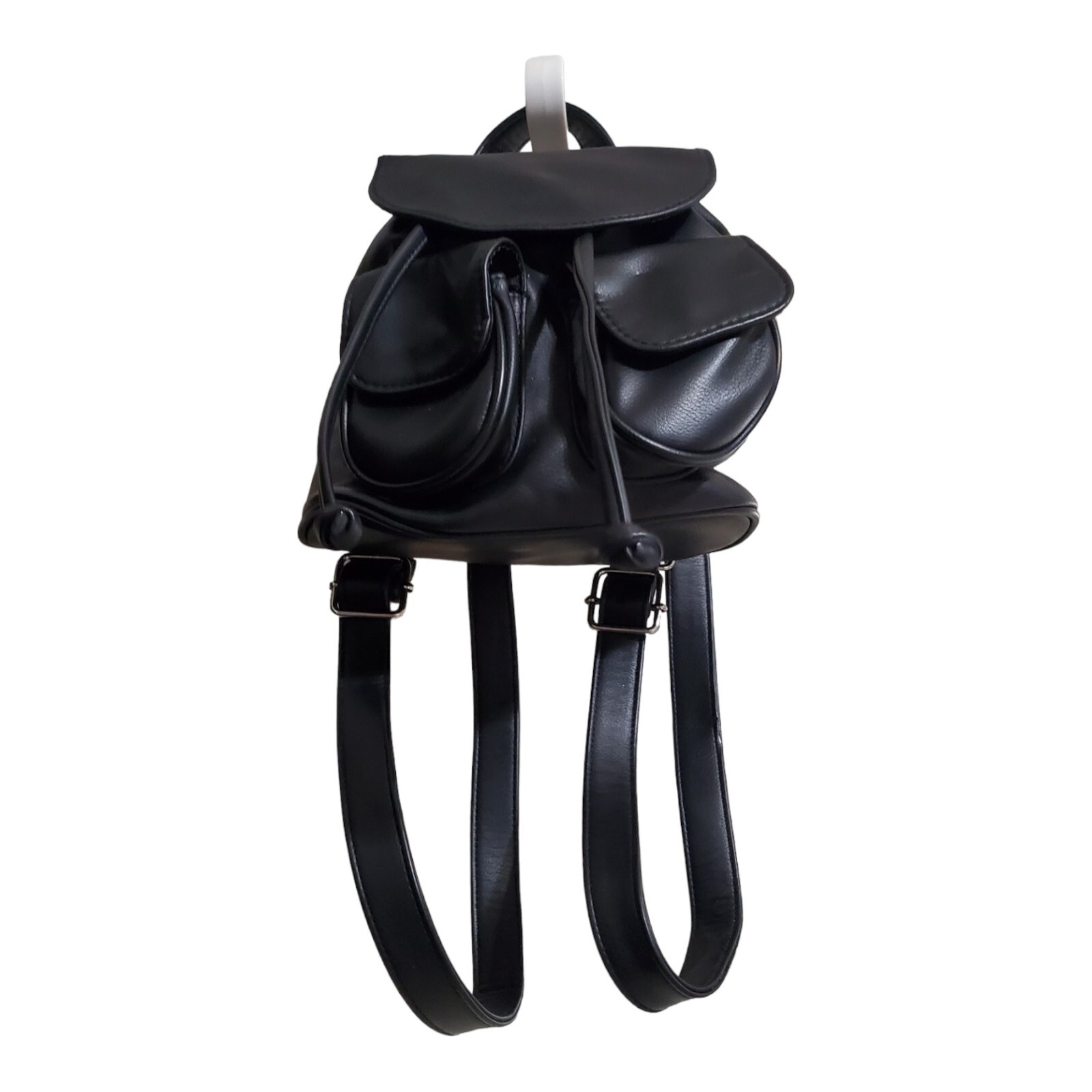 Wild Fable Mini Drawstring Backpack Handbag Black… - image 5