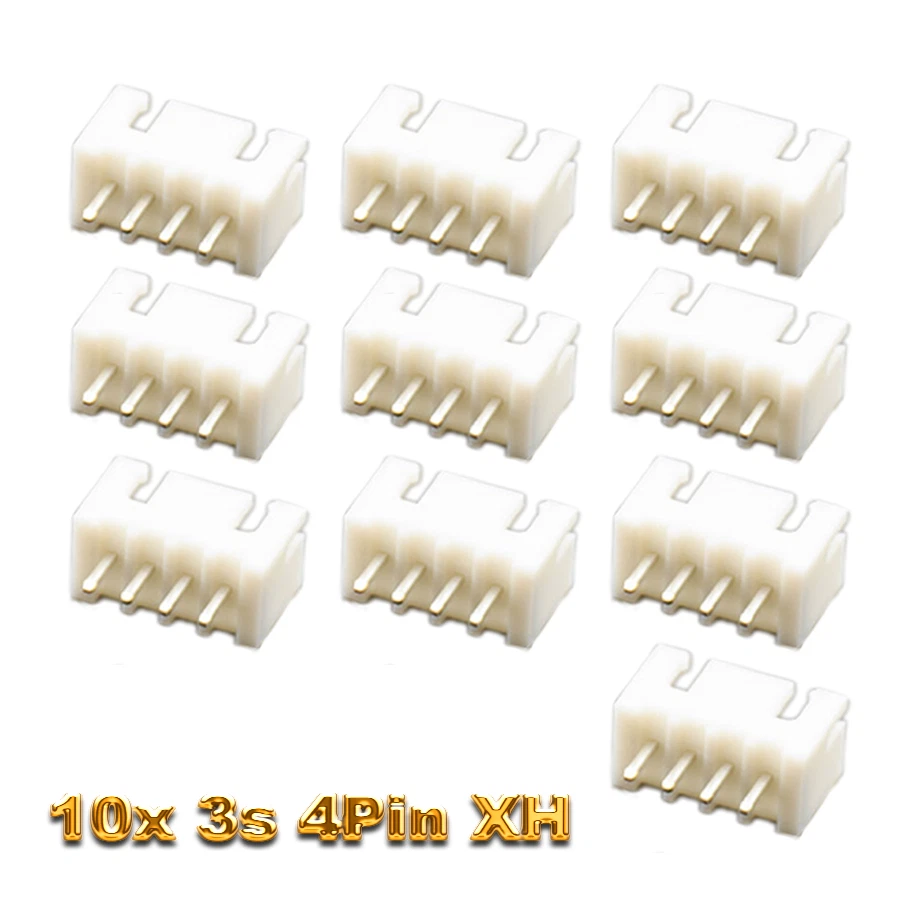 10 Stück 3S 4Pin 2.54 mm JST-XH Balancer Stecker Buchse Male Lipo Akku XH Stifte - Bild 2 von 4