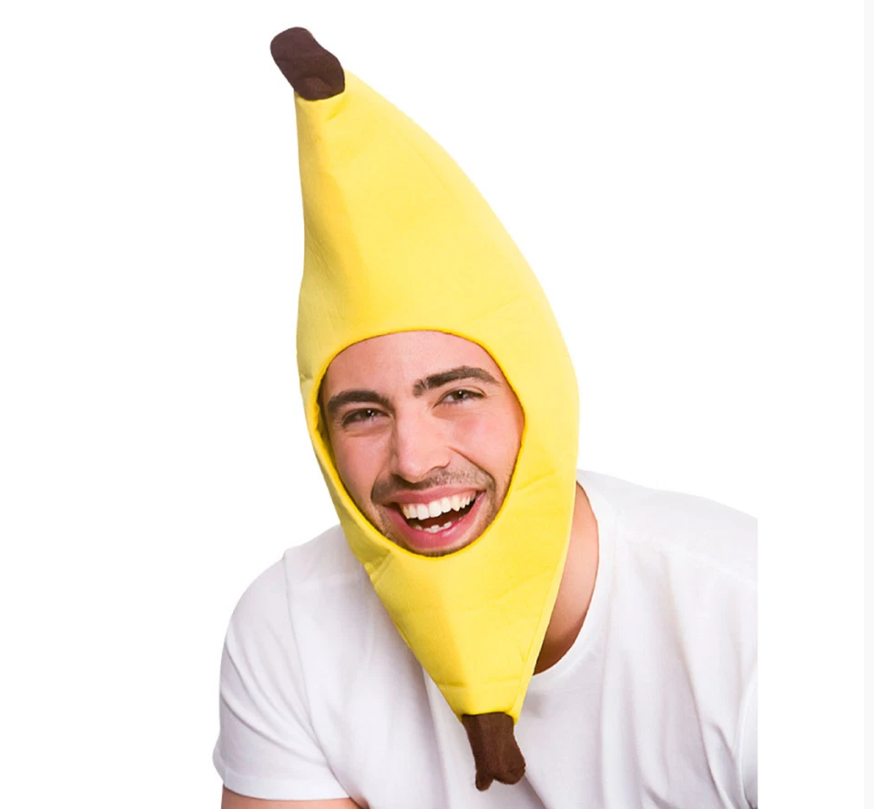 WICKED COSTUMES Funny Banana Hat Comedy Clown Novelty Fancy Dress Stag Party Costume Accessory