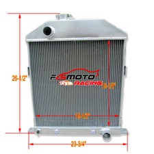 Aluminum Radiator Fit 1942 1946 1947 1948 Ford Mercury Coupe Chevy Engine At