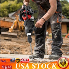 32.6CC Gas Powered Concrete Breaker Punch Drill Demolition Jack Hammer 2-Stroke