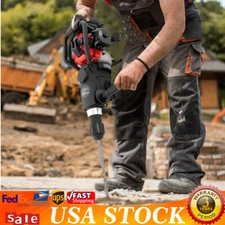 32.6CC Gas Powered Concrete Breaker Punch Drill Demolition Jack Hammer 2-Stroke