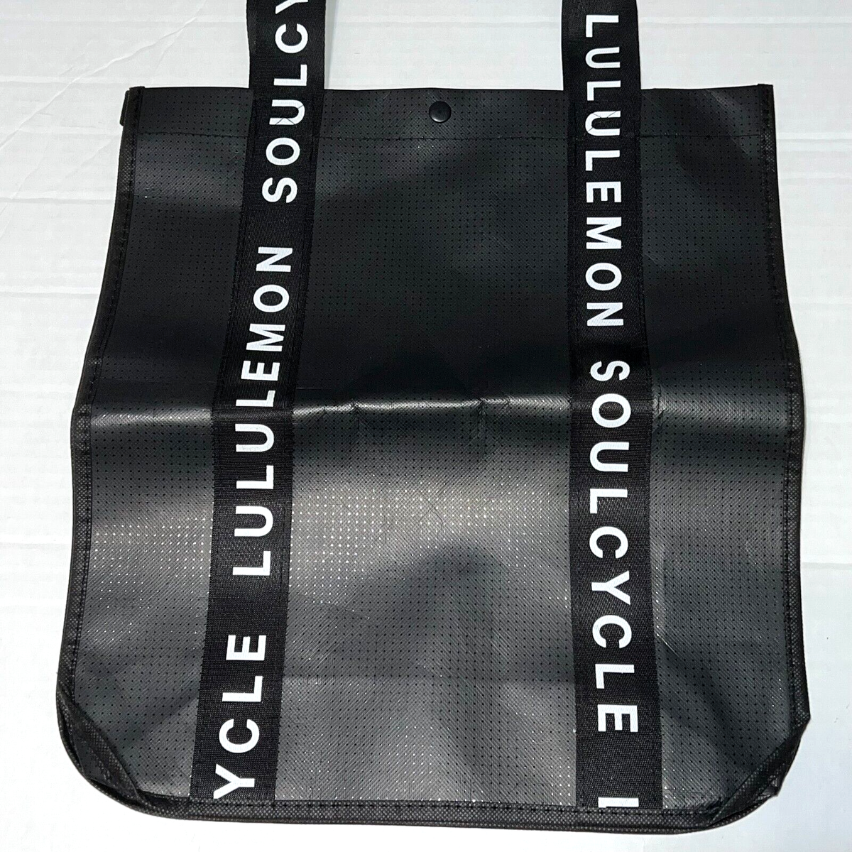 LIMITED LULULEMON SoulCycle Reusable Black Bag NEW Large 16