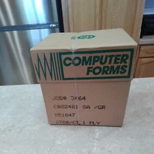 Computer Forms Continuous Computer Paper 9.5 x 11" White 2700 pages (Dot Matrix)