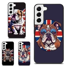 Plastic TPU Cover bulldog union jack flag For Samsung Galaxy Z Fold Flip