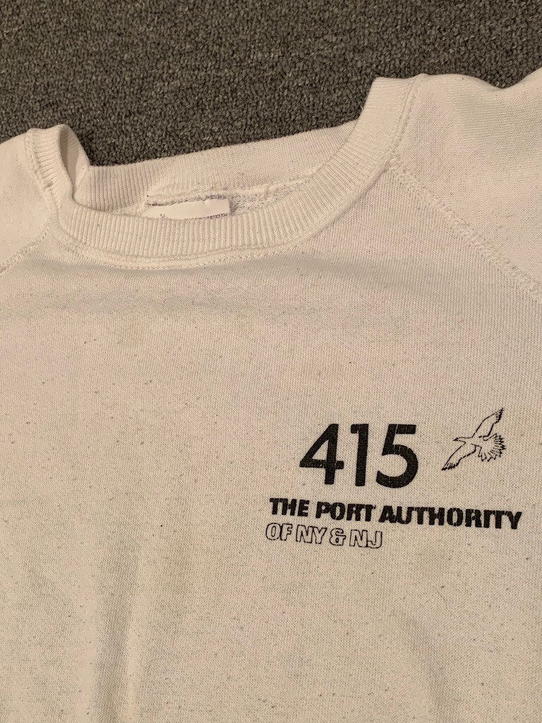 トップス H The Port Authority of NY & NJ Sweatshirt XL FLAWS New York New