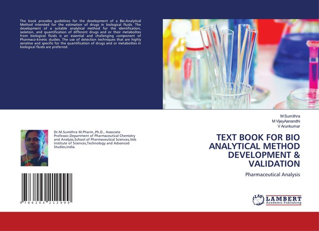Text Book For Bio Analytical Method Development & Validation von M ...