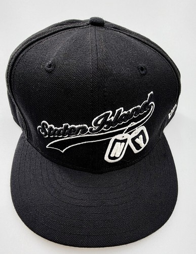 NWT Vintage Staten Island NYC NY Dog Tags New Era 59Fifty Fitted Hat Size 8 RARE - Picture 2 of 23