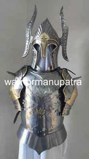 18Ga Gondor Fountain Half Body Armor Suit Cuirass Pauldron With Helmet