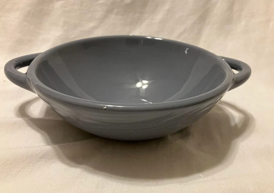 Temp-tations Cuencos de Sopa con Asas-Juego de 4- Acero Azul Gris-6.5" Diámetro Foto 3 de 4