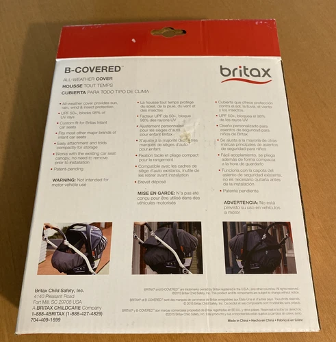 Britax B-Covered All-Weather Car Seat Cover  - Picture 2 of 7