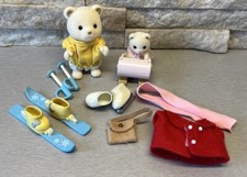 Sylvanian Families Winter Fun Set Skies Sports Polly Dolly Polarstar Calico Rare
