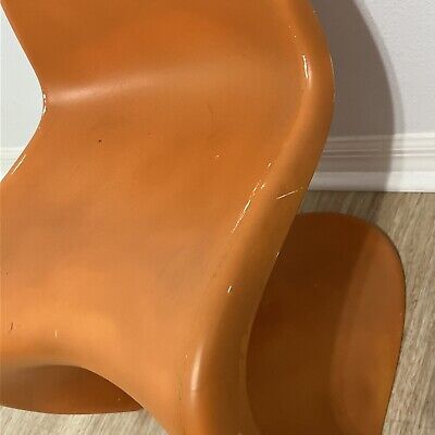 Panton Chair in Orange by Verner Panton for Vitra / Herman Panton Chair in Orange by Verner Panton for Vitra / Herman