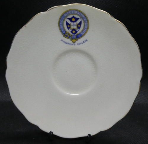 St Andrew's College Crested Royal Doulton Saucer - Issued Civil Service Coop NSW - Picture 1 of 4