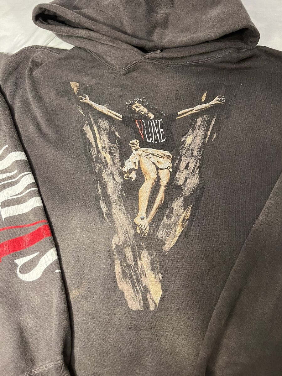 VLONE X SAINT MICHAEL Aged Black Logo Pullover Hoodie Size Large 100% Authentic VLONE X SAINT MICHAEL Aged Black Logo Pullover Hoodie Size Large 100% Authentic