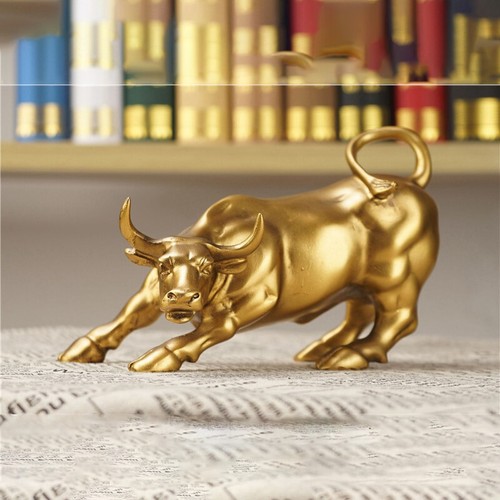 Statua toro di Miami statuetta toro di Wall Street bambola scultura OX figura Bitcoin mucca - Foto 9 di 14