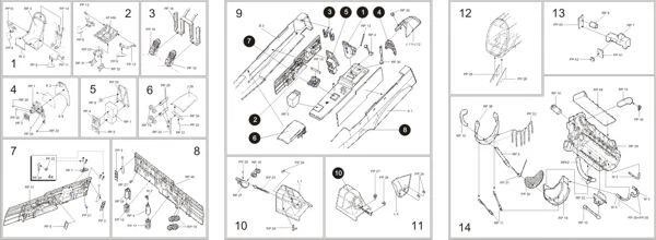 AIRES HOBBY MODELS 4001 - Ju-87 B-2 "STUKA" DETAIL SET (HASEGAWA) - 1/48 RESIN - Immagine 3 di 4