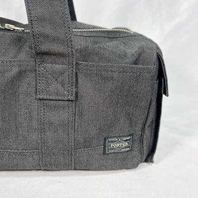 PORTER YOSHIDA SMOKY MINI BOSTON BAG black COTTON NYLON UNISEX