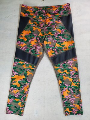 Zumba Wear- Signature Work Out Leggings Crazy Geometric