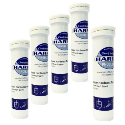 5x Harris Wasserhärteteststreifen Bereich 0-500 mg/l 25 Streifen Bereich 0 - 500