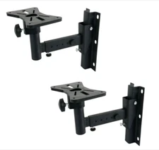 2 Pack Speaker Wall Mount 66 Lbs Universal Bookshelf Speaker Mounting Bracket