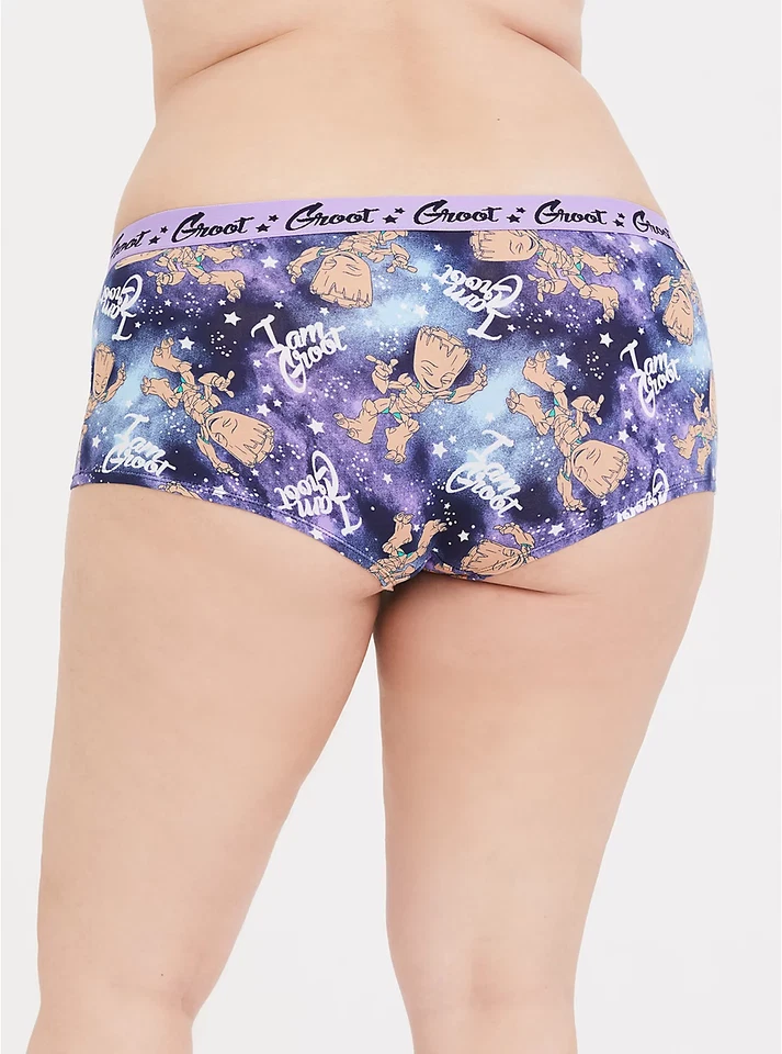 全新带标签 TORRID 漫威漫画 Groot Cosmic 印花棉质男孩短裤尺寸 1 2 3 4 5 — 第 2/4 张图片