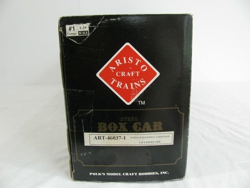 1995 Aristo-Craft Norman Rockwell Christmas 40' Steel Reefer Box Car #46037-1 EX - Picture 9 of 11