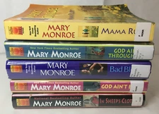 Lot Of 5 Mary Monroe Books - DAFINA Sheep's Clothing God Ain't Mama Ruby