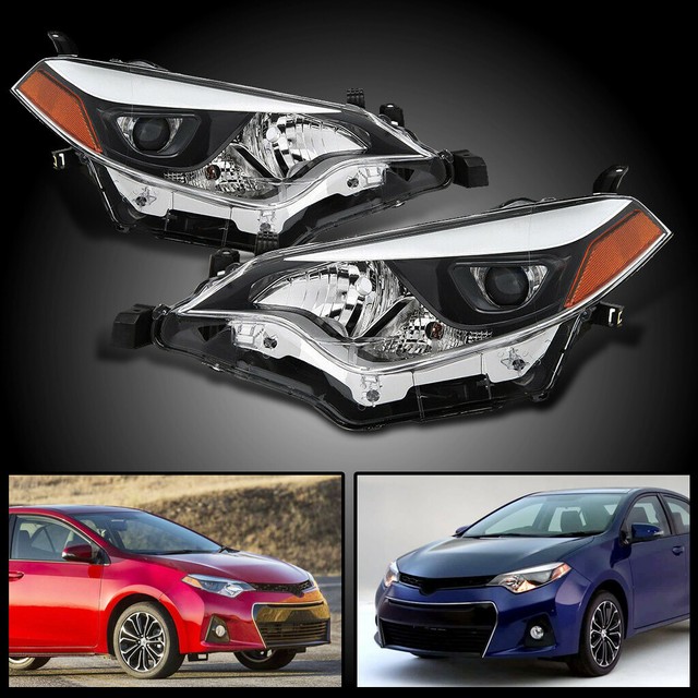 For 2014-2016 Toyota Corolla LED Headlights Headlamp Aftermarket Left+Right US | eBay