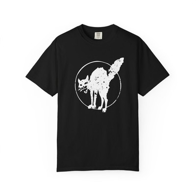Black Cat T-Shirt Sabo-Tabby Tee Syndicalist Union Worker Wildcat Strike