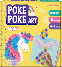 Poke Art Magical Flower Pressing Craft Kit for Girls, Ages 4-8  1500 Fabric Pie