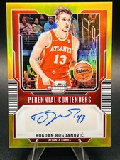 2023-24 Panini Contenders-Perennial Auto Bogdan Bogdanovic Gold Prizm /10 (AU)