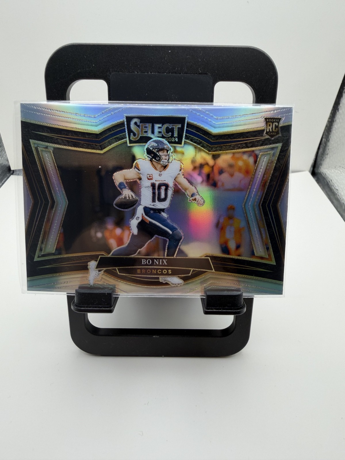 2024 Panini Select - Field Level Bo Nix #472 Silver Prizm (RC)