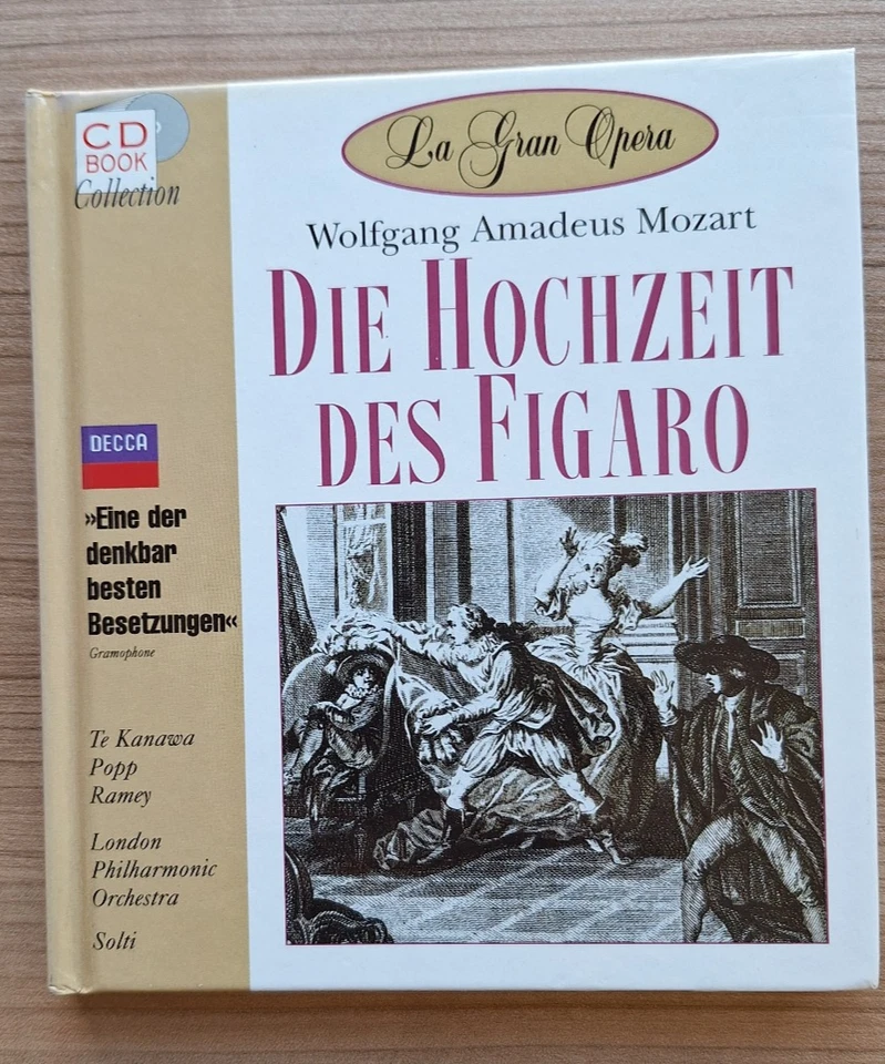 CD  Book  "Die Hochzeit des Figaro", La Gran Opera von W. Amadeus Mozart