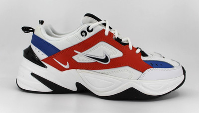 Nike M2K Tekno UK 7 Sneaker Summit White Black Team Orange AO3108-101