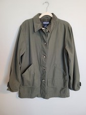 Lands End Barn Jacket Womens M 10-12 Canvas C...