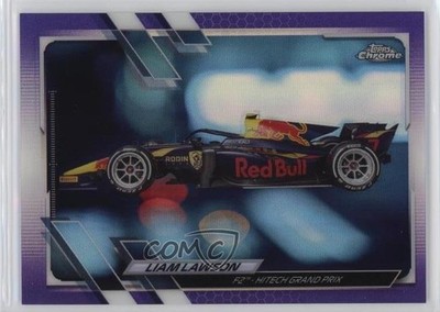 2021 Topps Chrome Formula 1 F2 Cars Purple Refractor /399 Liam Lawson #126 d7k