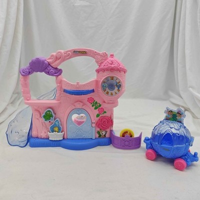 Disney Little People Play And Go Celebration Castle Carriage Ariel Cinderella