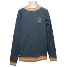 REPOSE AMS, sweat-shirt, taille : 164/170, bleu/jaune, coton bio, monochrome ...