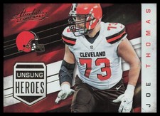 2016 Panini Absolute #13 Joe Thomas Cleveland Browns Unsung Heroes Football Card