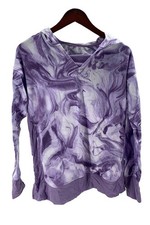 Cuddl Duds Lightweight Comfort Hoodie with Rib Trim Detail Purple