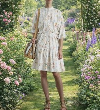 Zimmermann Dress Size AU 10 / US 6 Belle Voile Broderie White Floral Mini White