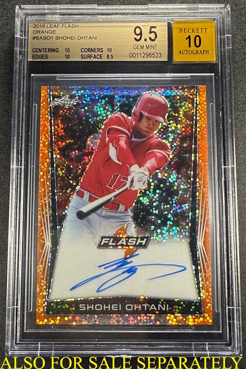 SHOHEI OHTANI 2018 TOPPS HIGH TEK HT-SO HOLOFOIL AUTO ROOKIE