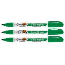 Thornton's Art Supply Oil-Based Paint Marker, Fine Point, Green Ink, 3 Count