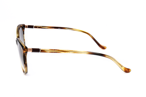 David Beckham Modern Sunglasses - Kvi/Ir Striped Brown Acetate Frame, 54mm Size, Includes Case - View #5