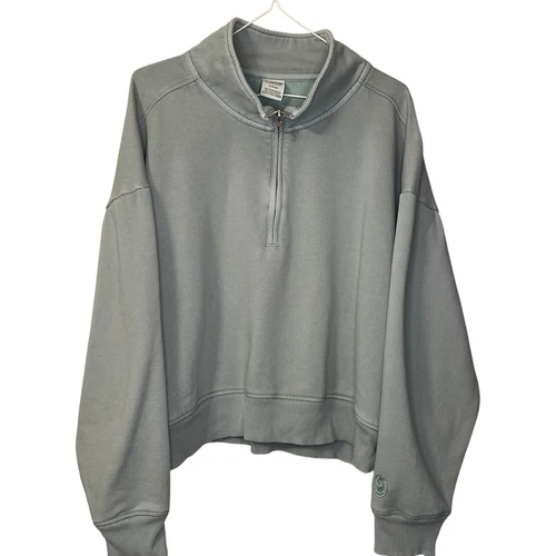 UNDERCOVER Felpa con cappuccio e zip Victorias Secret ROSA verde come nuova quarto taglia M