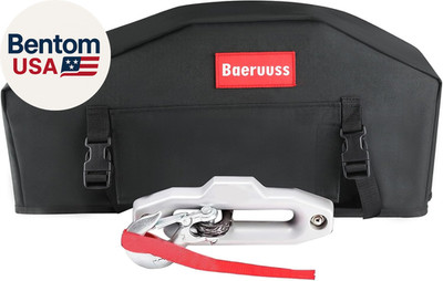 Winch Cover,Heavy Duty Uv-Resistant Waterproof Winch Protective Cover for Electr