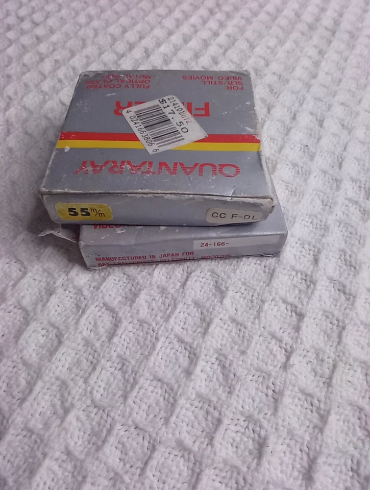 2 Vintage Quantaray Filters 55mm F-DL & P.L - Image 2 of 4