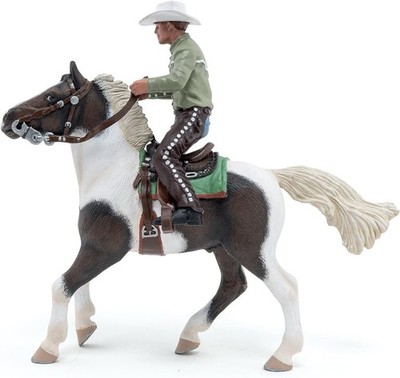 Papo - Cowboy and His Horse - Realistic Figurine - for Ages 3+ - Horses... 